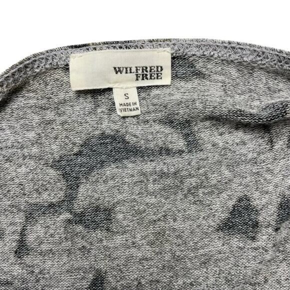 WILFRED FREE Aritzia Klum Floral Faux Wrap Ruched Sheath Dress Sz Small - Picture 5 of 5